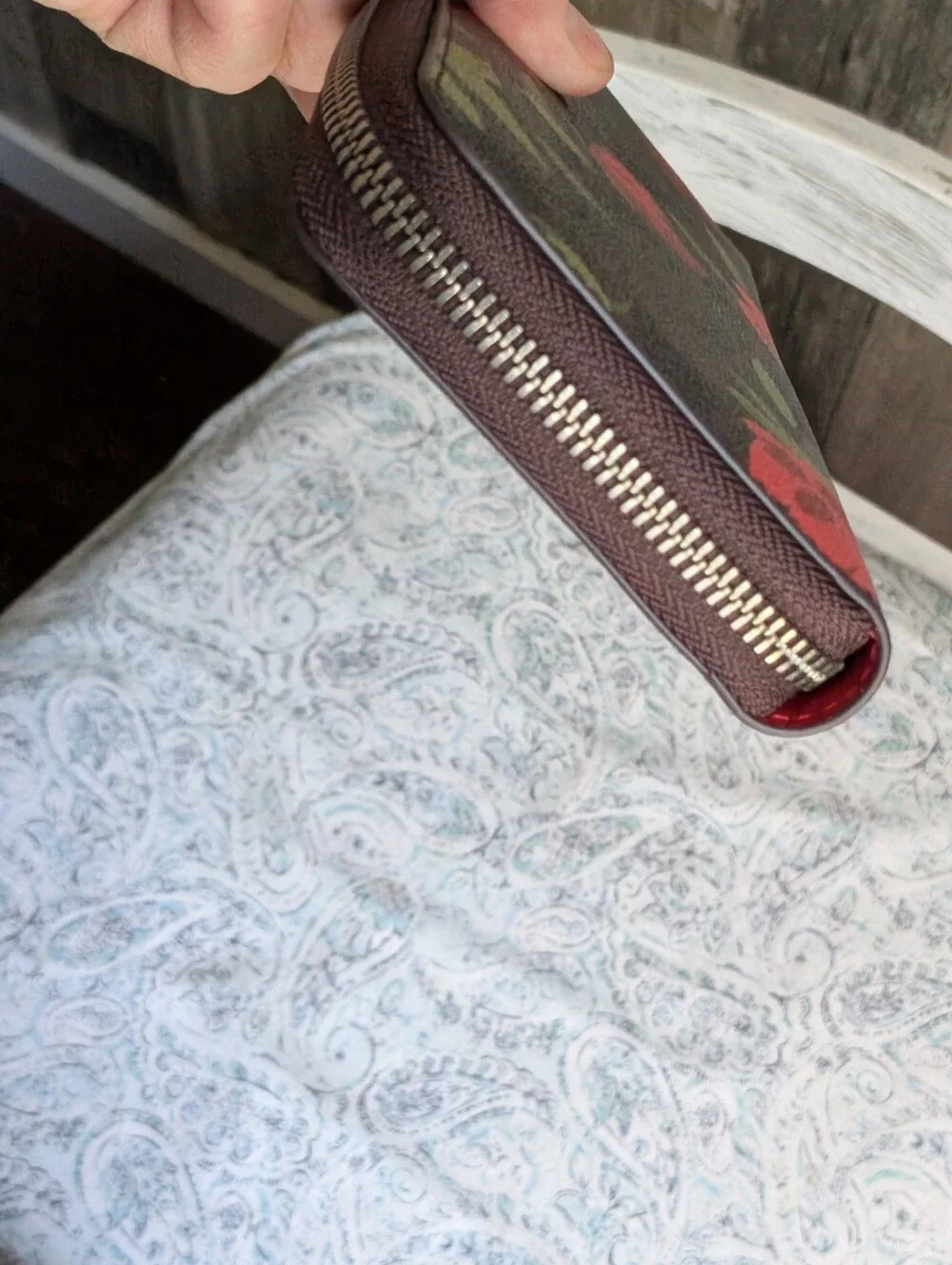 Coach Camo Rose Wallet - Picture 6 of 13